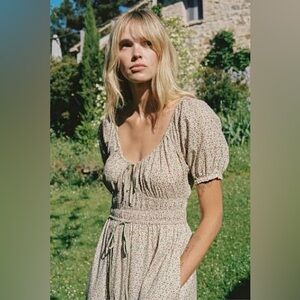 Christy Dawn Brynne Dress - Cream Strawberry